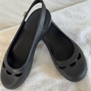 CROCS EUC Women's Black Mules size 10